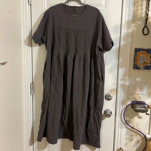 Linen maxi dress